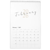 Calendrier Minimalist Clean Design (Feb 2027)