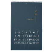 Calendrier Minimalist Clean Design (Feb 2026)