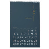 Calendrier Minimalist Clean Design (Jan 2026)