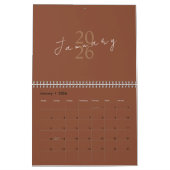Calendrier Minimalist Clean Design (Jan 2026)