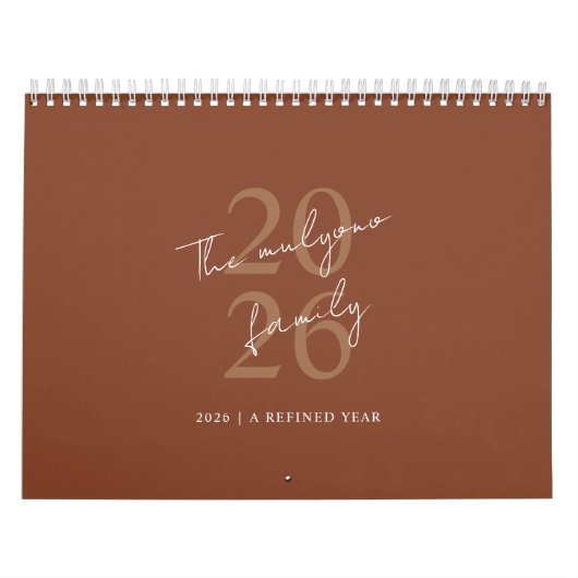 Calendrier Minimalist Clean Design (Protection)