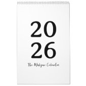 Calendrier Minimalist Clean Modern Design Calendar (Protection)
