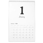 Calendrier Minimalist Clean Modern Design Calendar (Jan 2026)