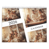 Calendrier Minimalist Custom Family Photo 2026 (Protection)