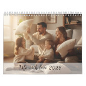 Calendrier Minimalist Custom Family Photo 2026 (Protection)