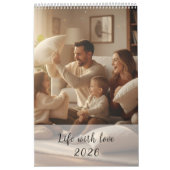 Calendrier Minimalist Custom Family Photo 2026 (Protection)