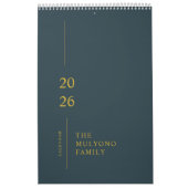Calendrier Minimalist Modern 2026 Wall Calendar (Protection)