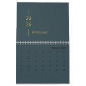 Calendrier Minimalist Modern 2026 Wall Calendar (Feb 2026)
