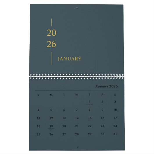 Calendrier Minimalist Modern 2026 Wall Calendar (Jan 2026)
