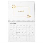 Calendrier Minimalist Modern Elegant 2026 Calendar (Mar 2026)