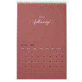 Calendrier Minimalist Modern Elegant 2026 Calendar (Feb 2026)