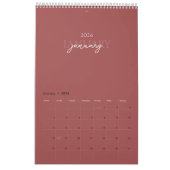 Calendrier Minimalist Modern Elegant 2026 Calendar (Jan 2026)