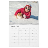 Calendrier Minimalist Modern Family Photo 2026  (Feb 2027)