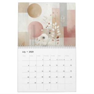 Calendrier Minimaliste Abstrait