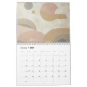 Calendrier Minimaliste Abstrait (Jan 2027)
