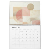 Calendrier Minimaliste Abstrait (Feb 2027)