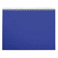 Calendrier Minimaliste Bleu Planificateur Mensuel