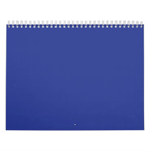 Calendrier Minimaliste Bleu Planificateur Mensuel