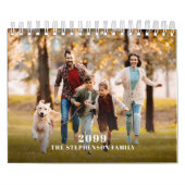 Calendrier Minimaliste Moderne Une Photo Par Mois (Protection)