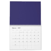 Calendrier Minimaliste | Nuit | Planifiez avec Obj (Feb 2027)