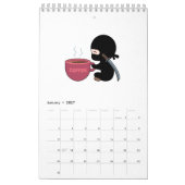 Calendrier Minuscule Ninjas blanc clair (Jan 2027)