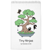 Calendrier Minuscule Ninjas blanc clair (Protection)