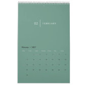 Calendrier Mise en page élégante et épurée (Feb 2027)