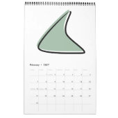 Calendrier Mmilieu du siècle moderne #3 Art original Retro (Feb 2027)