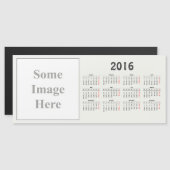 Calendrier modèle 2016 (Devant / Derrière)