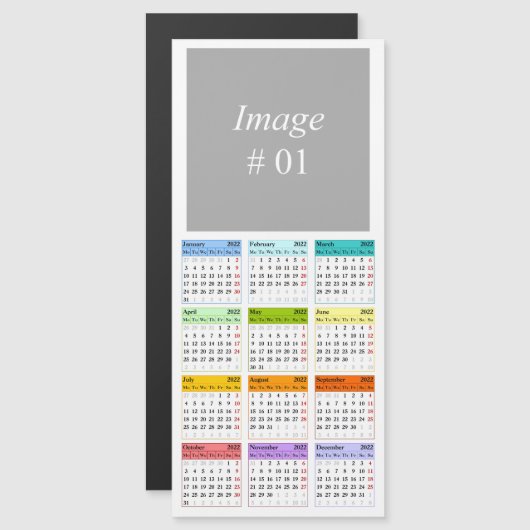 Calendrier modèle 2022 (Devant / Derrière)