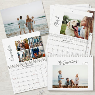 Calendrier Modèle de collage de photos de famille personnalis