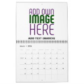 CALENDRIER MODÈLE DE TEXTE D'IMAGE BLANCHE SIMPLE MODERNE (Mar 2026)