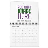 CALENDRIER MODÈLE DE TEXTE D'IMAGE BLANCHE SIMPLE MODERNE (Mar 2026)