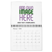 CALENDRIER MODÈLE DE TEXTE D'IMAGE BLANCHE SIMPLE MODERNE (Feb 2026)