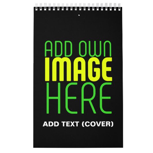 CALENDRIER MODÈLE DE TEXTE D'IMAGE NOIRE SIMPLE ET MODERNE (Protection)