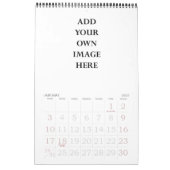 Calendrier modèle grande impression sur une page (Jan 2027)