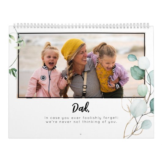 Calendrier Modèle photo Greenery Papa ID931 (Protection)