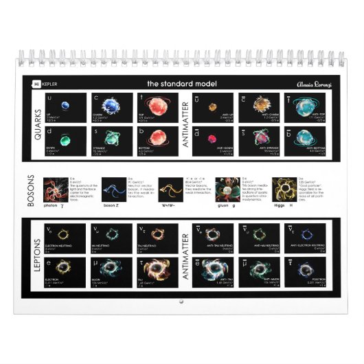 Calendrier Modèle standard de particules (Protection)