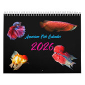 Calendrier Modern Aquarium Fish 2026 Photo Personalized  (Protection)