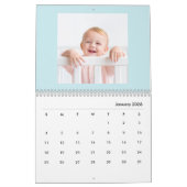 Calendrier Modern Blue Baby Boy Family Photo Calendar 2026 (Jan 2026)