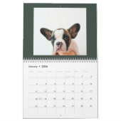 Calendrier Modern Green Scrapbook Pet Photo (Jan 2026)