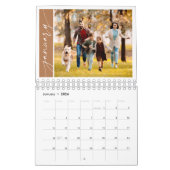 Calendrier Modern Minimal Terracotta One Photo Family (Jan 2026)