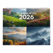 Calendrier Modern Minimalist Nature 2026 Wall Calendar (Protection)