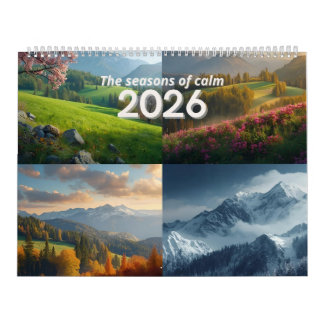 Calendrier Modern Minimalist Nature 2026 Wall Calendar