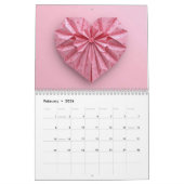 Calendrier Modern Origami Art 2026 Custom Photo  (Feb 2026)