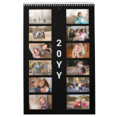 Calendrier Modern Photo Black Cover (Protection)