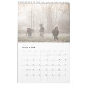 Calendrier Modern Photo Navy Blue Cover (Jan 2026)