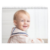 Calendrier Modern Pink Baby Girl Family Photo Calendar 2026 (Protection)