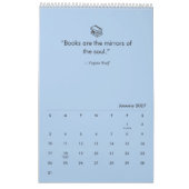 Calendrier Modern Readers Quotes Colorful Book Lovers 2026 (Jan 2027)
