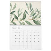 Calendrier Modern Scandinavian Floral Fruit | Folk Art Wall (Feb 2026)